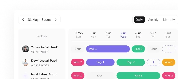 Shift calendar