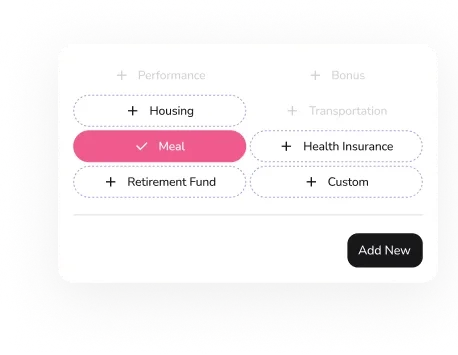 Salary component picker