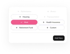 Salary component picker