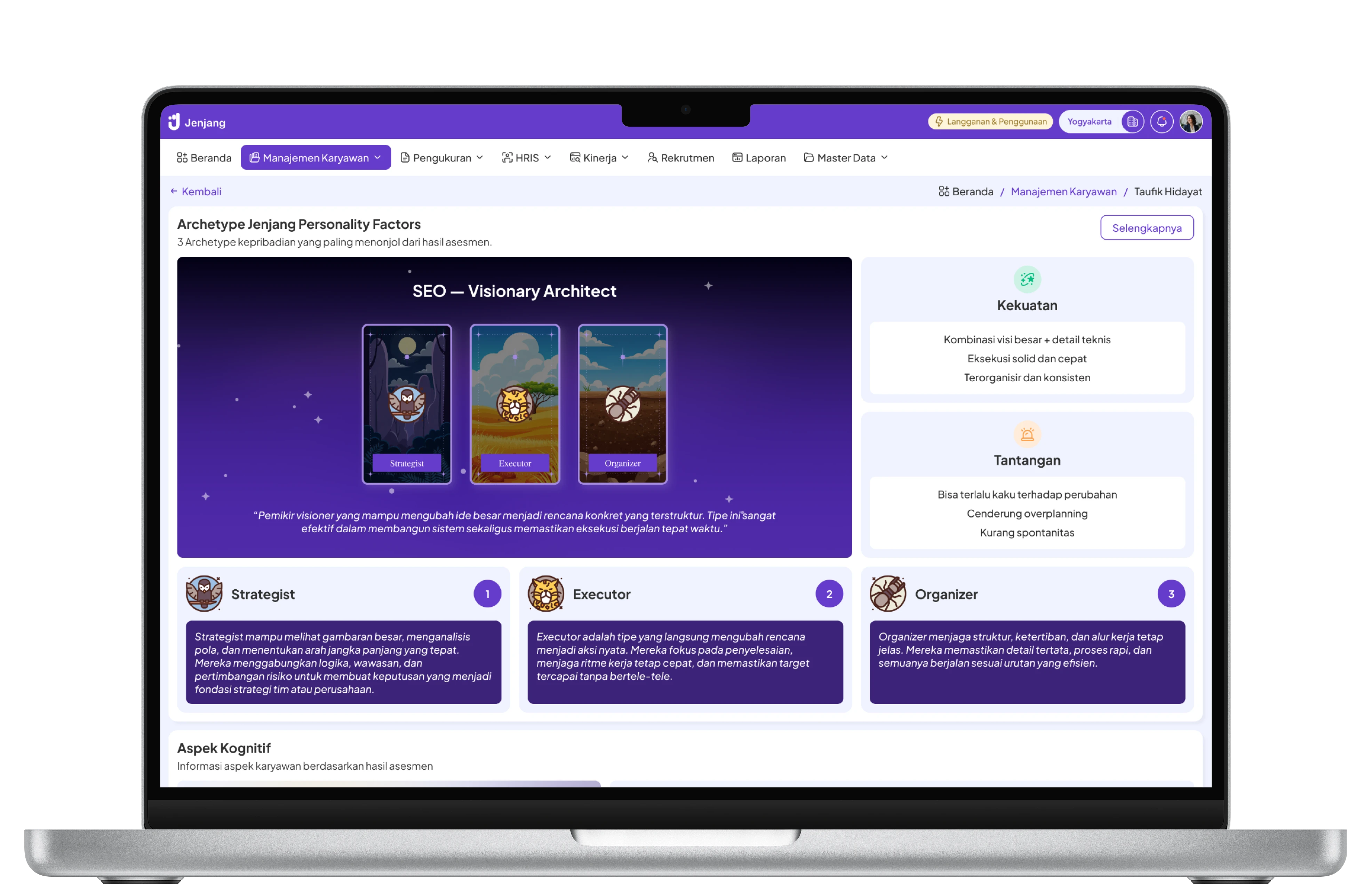 Jenjang Digital Identity Profile Card