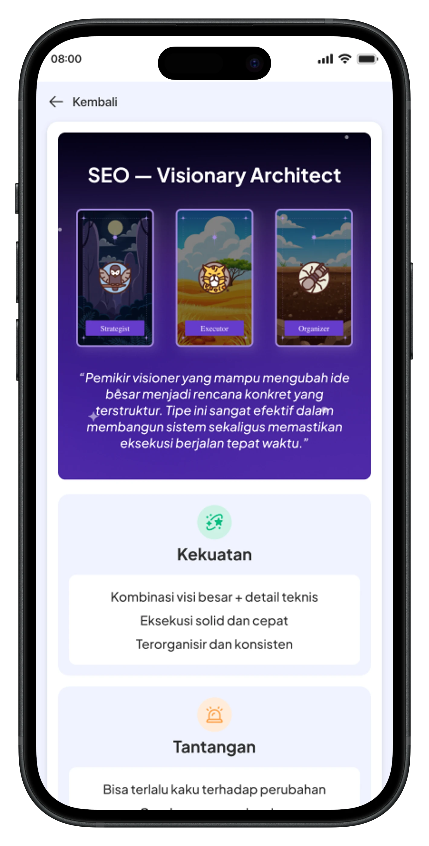 Personality Factors portrait